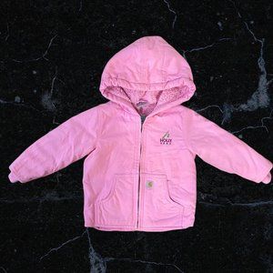 Pink carhartt coat jacket 2T *Like New* RN 13706